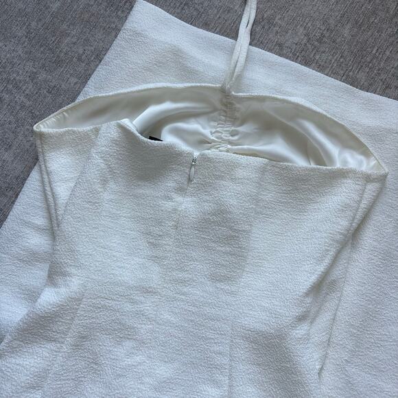 NBD White Cut-Out Halter Midi Dress - Picture 6 of 6